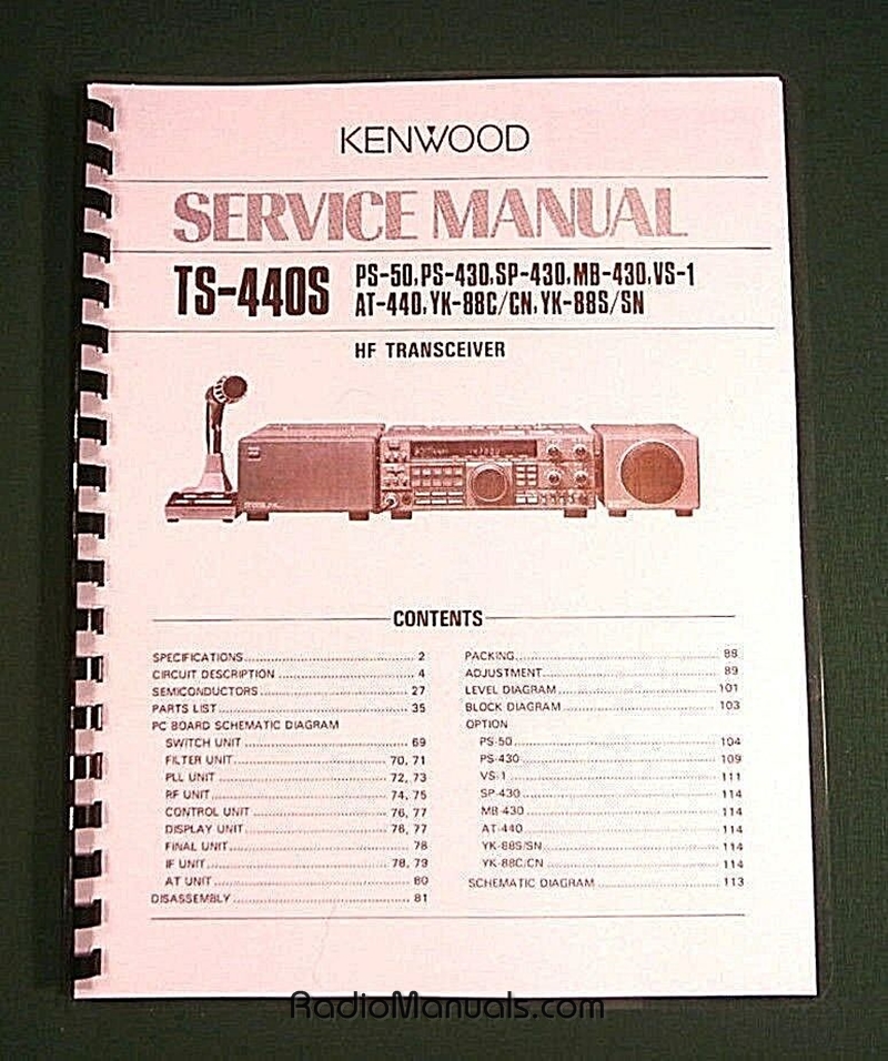 Kenwood TS-440S Service Manual